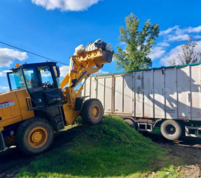 Nueva carga de fardos reciclables partió desde Laspiur hacia centros de acopio