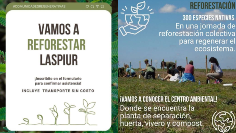 Más verde en Laspiur: una jornada para «sanar» la tierra