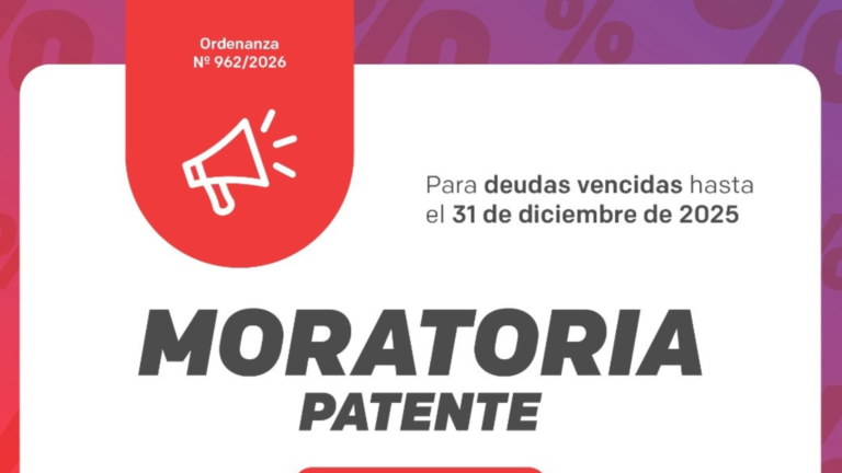 Nueva moratoria municipal para el pago de patentes