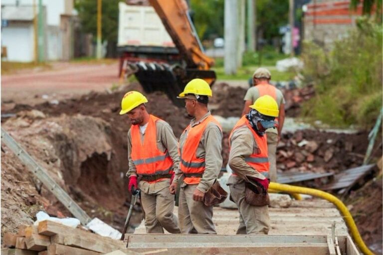 Barrio Parque: Los nuevos desagües ya presentan un 60% de avance