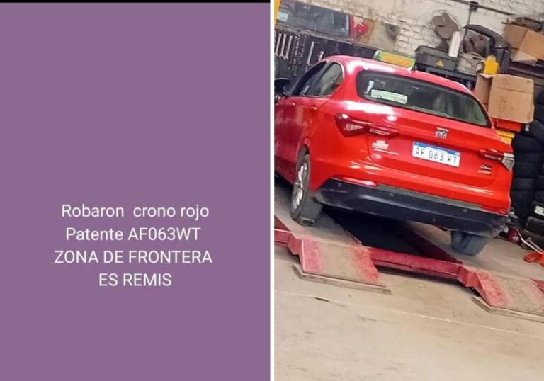 Buscan un remis robado en Frontera: operativo policial en toda la región