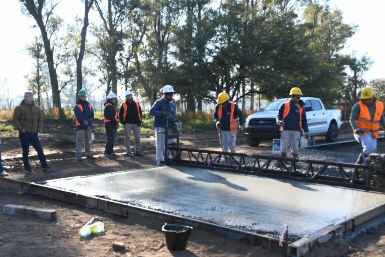 Avanzan las obras en el loteo La Arbolada