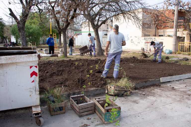 Avanzan los trabajos de mantenimiento en barrio Roque Sáenz Peña