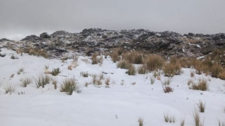 Nevó en el Champaquí y cerraron el Camino de las Altas Cumbres