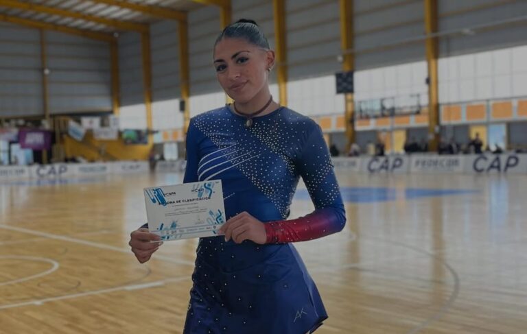 Jazmín Salomón logró la clasificación al Nacional Absoluto de Patín Artístico