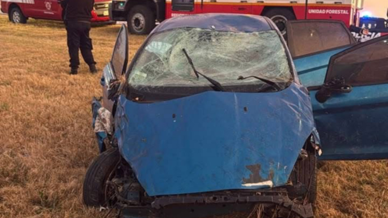 Perdió el control y volcó varias veces en la autovía 19
