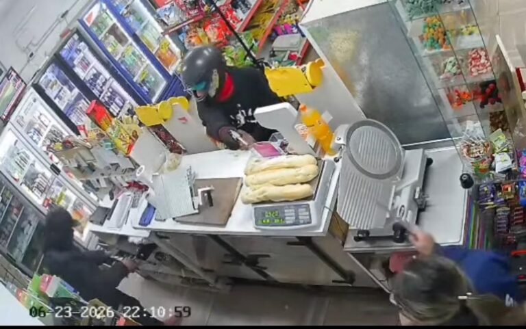 Violento robo a mano armada en un comercio de Brisas del Sur