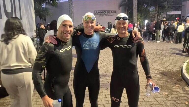 Tres sanfrancisqueños completaron el Ironman de Brasil y cumplieron un enorme desafío internacional