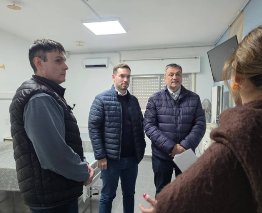 La Francia: Castellina y Tevez recorrieron obras e instituciones locales