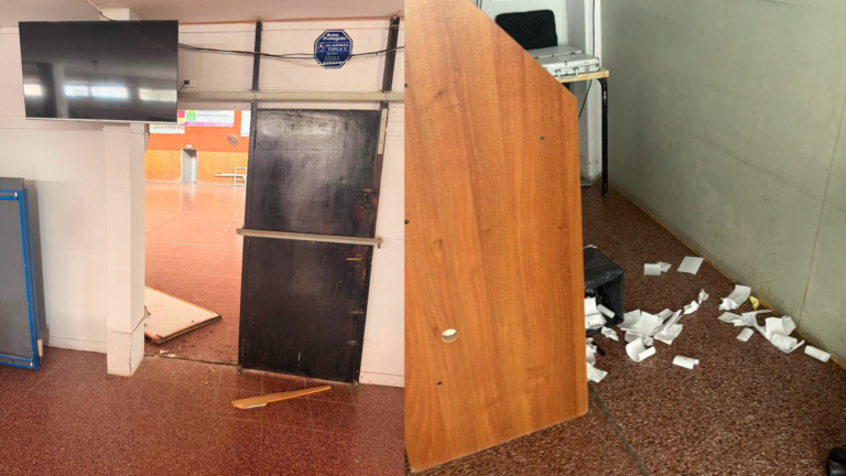 Madrugada de Mundial y delincuencia: robaron en la sede de Unión Deportiva Laspiur