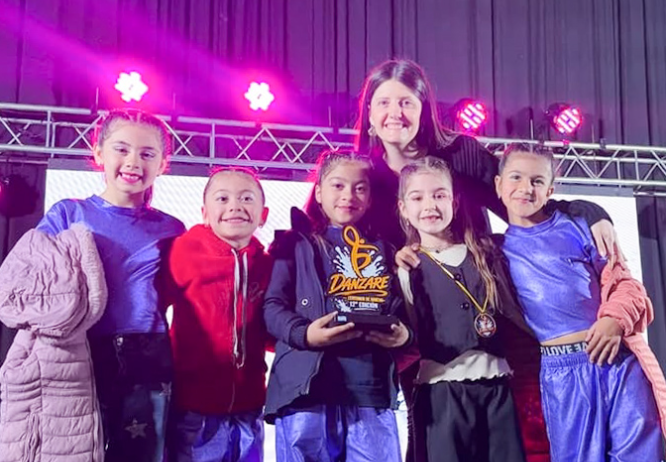 Ritmo Latino Kids de El Fuertecito se destacó en un torneo de danza en Devoto