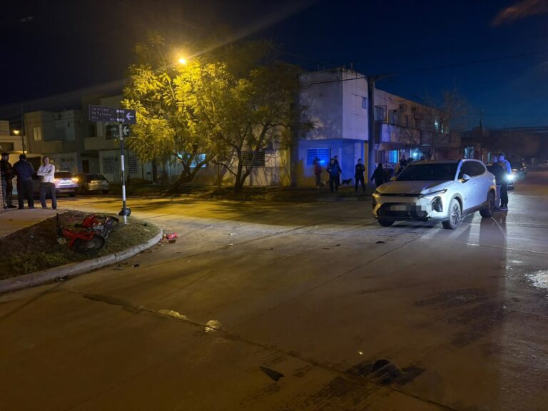 Accidente de tránsito: un adolescente de 14 años fue trasladado al Sanatorio San Justo