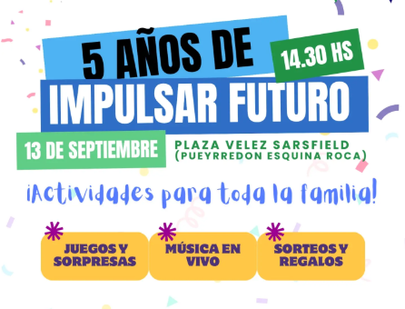 La Asociación Civil Impulsar Futuro celebra sus 5 años a pura solidaridad en la Plaza Vélez Sarsfield