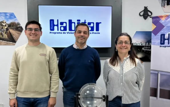 Brinkmann concretó un nuevo sorteo del plan habitacional «Nuevo Habitar»
