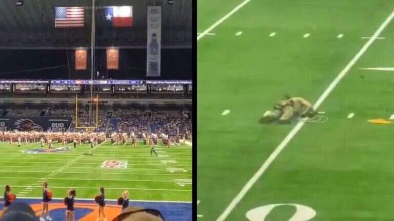 Murió un militar estadounidense tras una caída durante una exhibición en un estadio de Texas