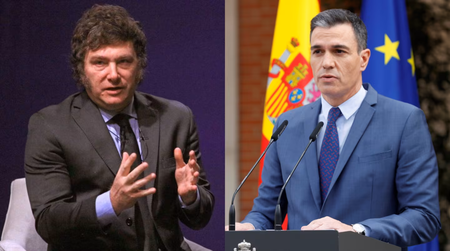 Javier milei y pedro sanchez foto na efe LIBUDVEYMJG3JPVXDQP7FEZYAY